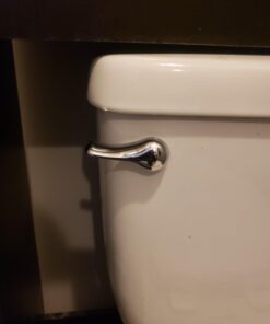 Qualihome Toilet Handle Lever Flush Replacement, Front Mount, Chrome, Universal Fitting Chrome Polished 34 51WVdZlFgkL