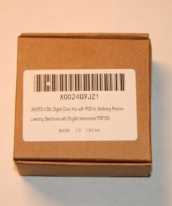 MiOYOOW 4-Digit Digital Clock Kits with PCB, DIY Alarm Clock Soldering Project Kit for Learning Electronics Soldering Practice with English Instructions 1 Pack-4 Digit Clock Kit(0.56 Inch) 71 51WXJ5niYL