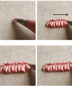 Alternative view of CJESLNA Set of 5pcs Russian Tulip Icing Piping Nozzles Tips Pastry Cake Decorating Baking Tools
