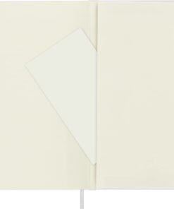 Moleskine Classic Notebook, Hard Cover, Large (5" x 8.25") Ruled/Lined, White, 240 Pages 14 51We94FJSL