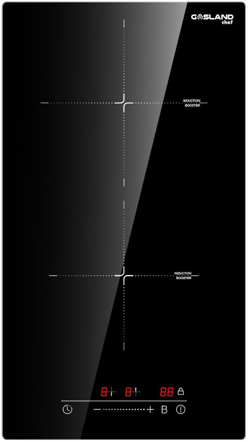 12 Inch Induction Cooktop, GASLAND Chef IH30BF Built-in Electric Stovetop, 9 Power Levels, Sensor Touch Control, Child Safety Lock, 1-99 Minutes Timer,240V 12 inch-slide control