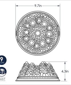 Nordic Ware Pine Forest Bundt Pan, Silver 44 51WmzLk8FgL