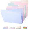 Mr. Pen- Pastel Poly File Folders, 1/3 Cut Tab, 6 Pack, Letter Size, Colored Letter Office Supplies File Folders Pastel Colors 6 per Pack 11 51WtJrTMPtL