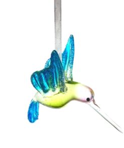 Hummingbird Christmas Ornaments with Glitter Accents - Set of 3 - Handblown XmasOrnaments - Holiday Decorations Gift for Bird Lover 13 51WwAmCQroL