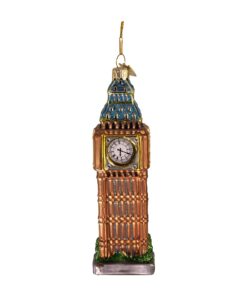 Alternative view of Kurt Adler 5-1/2-Inch Noble Gems Glass Big Ben Ornament for Christmas