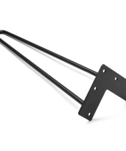 SMARTSTANDARD 16" Hairpin Furniture Legs, Metal Home DIY Projects for Nightstand, Coffee Table, Desk, etc with Rubber Floor Protectors Black 4PCS 16 Inch 24 51X1mYSgCjL