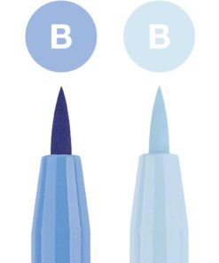 Faber-Castell Pitt Artists Shades of Blue Pen Brush (Wallet of 6) Pitt Artists Pen Brush - Shades of Blue 8 51X3GG62LzL