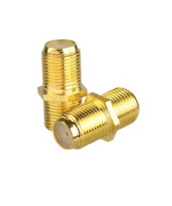 VCE Coaxial Cable Connector, RG6 F-Type Gold Plated Adapter Female to Female Coax Extender TV Cables, 5-Pack 13 51X5jttdgL