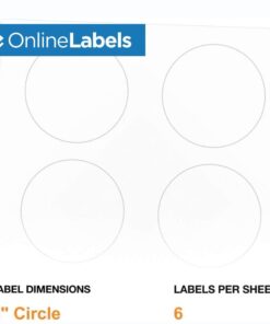 3 Inch Round Labels - Pack of 600 Circle Stickers, 100 Sheets - Inkjet/Laser Printer - Online Labels 100 Sheet Pack 12 51X6jpJHAkL