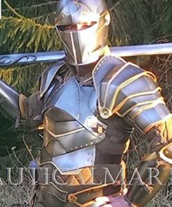 NauticalMart Medieval Heroic Knight Suit of Armor - LARP Adult Costume 15th Century 11 51X9jFyRFIL