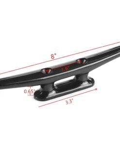 Alternative view of MIZUGIWA Nylon Boat Cleats Dock Cleats Black 4 Inch 6 Inch 8 Inch Boat Ties,Kayak Rope Tie Cleat,Rope Cleat,Kayak Cleat for Boat Docks,Kayaks,Marine,Nautical Decor,Pack of 4 4 INCH - 4PCS