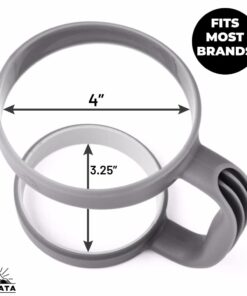 STRATA CUPS GReY30oz Tumbler Handle For YETI tumbler, RTIC TUMBLER, OZARK trail tumbler, SIC, YETI CUP & Other Tumblers – No Slip Grip - BPA FREE Gray 17 51XC82d2v6L