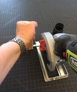 Rockwell 4-1/2” Compact Circular Saw, 5 amps, 3500 rpm, with Dust Port and Starter Kit– RK3441K , Black 44 51XErctFQgL