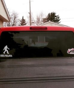 Sticker Connection | Bigfoot Hide and Seek World Champion | Bumper Sticker Decal for Car, Truck, Window, Laptop, Funny Sasquatch | 6.3" (White) 15 51XF1juDzNL