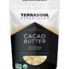 Terrasoul Superfoods Organic Cacao Butter, 1 Lb - Raw | Keto | Vegan | Unrefined