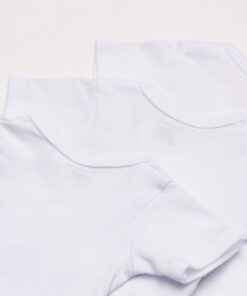 Gerber Baby 3-Pack Short-Sleeve Side-snap Shirt 0-3 Months White 8 51XKgxxdU3L 1