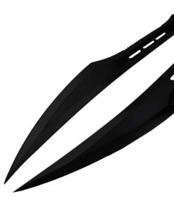 Tactical Master 27" Twin Tactical Machete 2 Pcs Set, Ninja Sword, Full Tang Katana Twin Sword. for Collection, Gift, Camping, Outdoor Sports Black 14 51XLsix3jFL