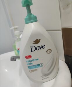 Dove Body Wash with Pump Sensitive Skin Hypoallergenic, Paraben-Free, Sulfate-Free, Cruelty-Free, Moisturizing Skin Cleanser Effectively Washes Away Bacteria While Nourishing Skin 30.6 oz Unscented 30.6 Fl Oz (Pack of 1) 34 51XRLWblw8L
