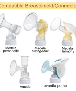 Maymom Conversion Kit Compatible with Medela Breast Pumps (Selected) to be Compatible with Avent Classic Bottles, Avant Natural PP Bottle and speCtra Wide-mouth Bottles Thread Changer; w Sealing Rings 21 51XRcNbx7vL