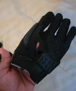 ILM Steel Knuckle Touchscreen Motorcycle BMX MX ATV MTB Motocross Dirt Bike Racing Downhill Tactical Gloves (L, Black) Model 10C Large 45 51XU0vNOVmL