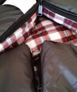 TETON Sports Mammoth Queen Size Sleeping Bag- Double Sleeping Bag – A Warm Bag The Whole Family can Enjoy – Great Sleeping Bag for Camping, Hunting and Base Camp. Compression Sack Included Grey (Cotton Flannel Liner) Mammoth 0F 56 51XVakABjkL