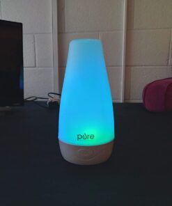 Pure Enrichment® PureSpa™ Essential Oil Diffuser - Compact Ultrasonic Aromatherapy Diffuser, Natural Air Deodorizer, 100ml Water Tank, and Optional Mood Light - Lasts Up to 7 Hours with Auto Shut-Off 43 51XbAgvRrL