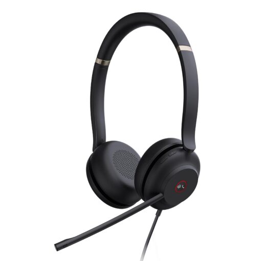 Yealink UH37 Professional USB Headset with Microphone for PC Laptop Noise Cancelling & Volume Control VoIP Skype MS Teams Online Conference(USB-A) MS Teams Optimized UH37 Stereo
