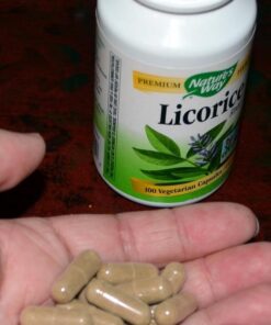 Nature's Way Licorice Root Capsules for Adults, Traditional Digestive Health Support Supplement*, 900 mg per serving, 100 Vegan Capsules 30 51XjOCP2ARL