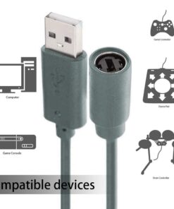 2x Wired Controller USB Breakaway Cable Cord Compatible with Microsoft Xbox 360 8 51XmHtRtoHL
