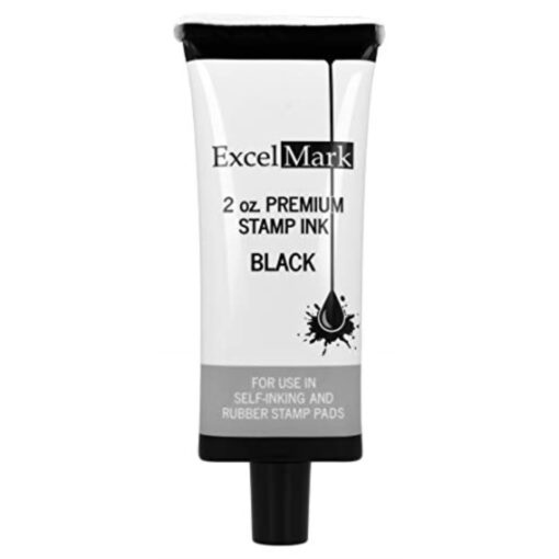 Self Inking Stamp Refill Ink - 2 oz. - Black Ink