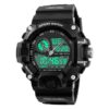 FANMIS Mens Analog Digital Dual Display Sports Watches Military Multifunctional 50M Waterproof LED Watch with Alarm Stopwatch Backlight 12H/24H Outdoor Running Swimming Black 7 51Xr5RIiXjL