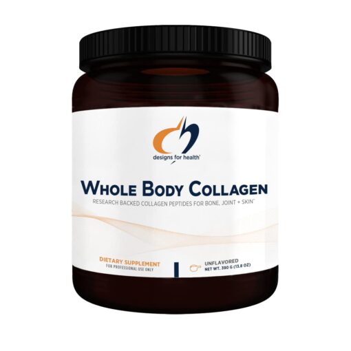 Designs for Health Whole Body Collagen - Collagen Powder for Skin, Joint + Bone Health - Research-Backed Fortigel, Fortibone & Verisol Collagen Peptides, Unflavored (30 Servings)