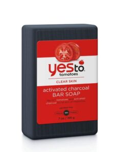 Yes To Tomatoes Bar Soap Activated Charcoal with Tomato Extracts and Sunflower Seed Oil Face, Body Soap for Men, Women and Teens No Paraben, 7 Ounce Bar 7 Ounce (Pack of 1) 17 51Xs7Y WAEL
