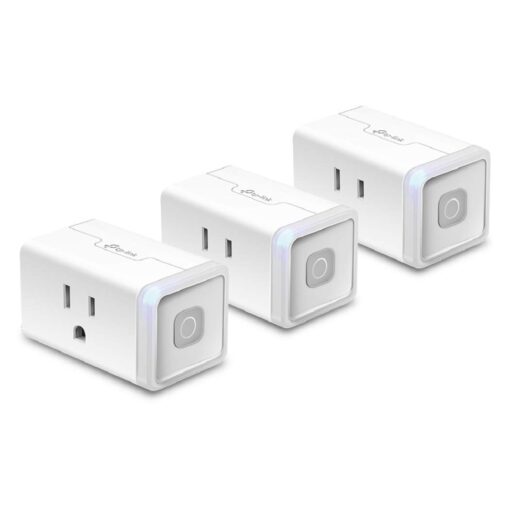 Kasa Smart Plug HS103P3, Smart Home Wi-Fi Outlet Works with Alexa, Echo, Google Home & IFTTT, No Hub Required, Remote Control,15 Amp,UL Certified, 3-Pack , White Mini, 3-Pack