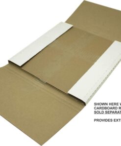 (100) White Vinyl Record LP Shipping Mailer Boxes - Holds 1 to 3 12" Records - Adjustable Height - STRONG 200# Test Cardboard #12BC01VDWH 12 51XzmxMAeZL