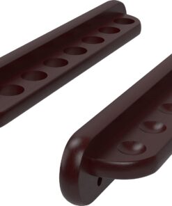 Viper 2-Piece Traditional Wall Mounted Solid Oak Billiard/Pool Cue Rack, Holds 8 Cues Mahogany 13 51Y3WwRz5DS