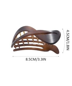 Brinie French Concord Hair Clip Acrylic Hair Claw Clips Thick Hair Flat Hair Clips Grip Hair Banana Barrettes for Styling Hair Accessories for Women and Girls (Pack of 2) 13 51Y5GnAH4ZL