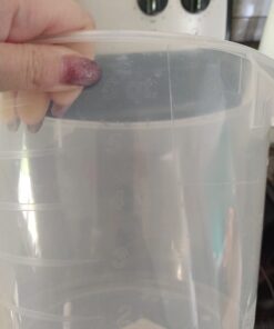 Rubbermaid Commercial Products Round Storage Containers, 6-Quart/.25-Gallon, Clear, High Temperature Range Food Organization for Wet/Dry Food in Kitchen/Restaurants/Cafeteria 1 7 51Y7mWhclKL