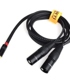 Alternative view of NANYI XLR 3.5mm Male Splitter Cables, TRS Stereo Male to Two XLR Male Interconnect Audio Microphone Cable, Y Splitter Adapter Cable 1.5M (5FT) 3.5mm To 2XLR Male-5FT