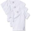 Gerber Baby 3-Pack Short-Sleeve Side-snap Shirt Newborn White 14 51YJ3TN9f4L