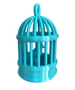 Alternative view of Silk Blue PLA Filament 1.75mm 3D Printer Filament 1KG Shiny Cyan PLA 3D Printing Material CC3D Shine Silky Shiny Metallic Metal Light Blue PLA Filament Silk Blue