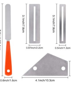 Alternative view of URlighting Guitar Luthier Tool Set (7 Pcs), Clean and Polish Tool - 1 Pcs Guitar Fret Crowning File, 1 Pcs Fret Rocker Leveling Tool, 2 Pcs Fingerboard Guards, 2 Sheets Sanding Paper, with Carry Bag
