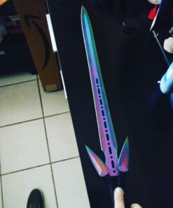 SZCO Supplies Rainbow Ninja Sword with 2Piece Throwing Knives Sam 36 51YQeUqVgrL