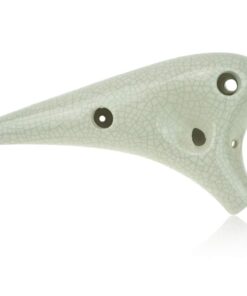Alternative view of OcarinaWind® 12 Hole White Ocarina Exquisite Craft of Ice-crack Alto C Version Music Instrument Gift Idea