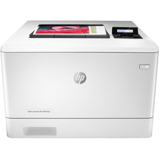 HP Color Laserjet Pro M454dn Wired Ethernet Laser Printer, White - Print only - 2-line Backlit LCD Display, 28 ppm, 600 x 600 dpi, 8.5 x 14, Auto Duplex Printing, Tillsiy Printer Cable