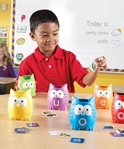 Learning Resources Vowel Owls Sorting Set, Word Recognition, Assorted Colors, Set of 6, Ages 5+ 30 51YY1BWSjGL