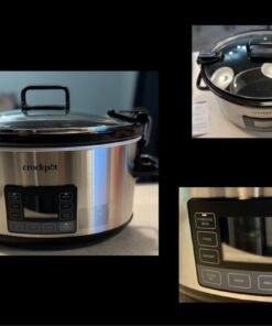 Crock-Pot 7 Quart Portable Programmable Slow Cooker with Timer and Locking Lid, Stainless Steel 65 51YaEfWVGbL
