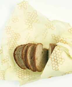 Bee's Wrap Reusable Beeswax Food Wraps Made in the USA, Eco Friendly Beeswax Food Wrap, Sustainable Food Storage Containers, Organic Cotton Food Wrap, XL Bread Wrap for Homemade Bread, Honeycomb Print 15 51Yc7XX7ktL