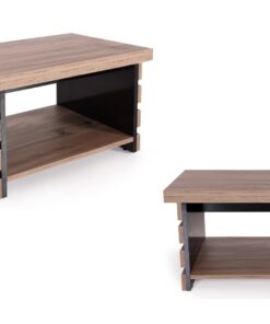 Casa Mare 87" Wood Office Furniture Set of 4pcs | Executive Desk w/Leather Pad | Large Storage Cabinet w/Chrome Handles & Legs | Modern File Cabinet | Coffee Table | Sturdy Farmhouse Home Workstation 16 51YcxwSO7OL