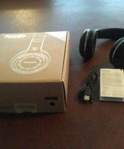 Bluedio V5.0 Bluetooth Headphones Over Ear, Wireless Bluetooth On-Ear Stereo Earphones Noise Cancelling, Soft Memory-Protein Earmuffs, w/Mic (Black) Black 52 51Ye xhRsJL